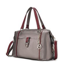MKF Collection by Mia K - Opal Vegan Leather Medium Weekender Handbag For - Lyst