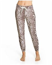 Pj Salvage - Snake Bite Feather Knit Jogger - Lyst