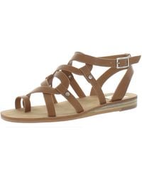 Dolce Vita - Loken Faux Leather Toe Loop Gladiator Sandals - Lyst