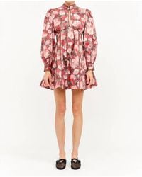 SOFIA The Label - Portia Floral Open Back Mini Dress - Lyst