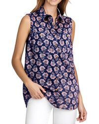 Nautica - Paisley Cotton Button-Down Top - Lyst