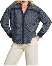 Umgee - Paisley Print Shirt Jacket - Lyst