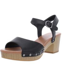 Style & Co. - Andreas Faux Leather Platform Heel Sandals - Lyst