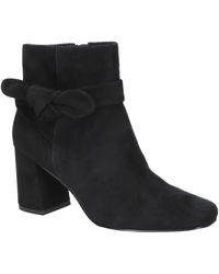 Bella Vita - Bow Suede Booties - Lyst