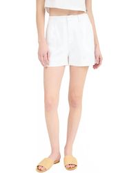 The Workshop - Kalene High-Waist Front Pleat Shorts - Lyst