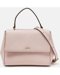 DKNY - Leather Flap Top Handle Bag - Lyst