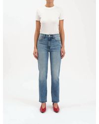 DAZE - Smarty High Rise Slim Straight Jeans - Lyst