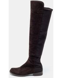 Stuart Weitzman - Suede Knee Length Boots - Lyst