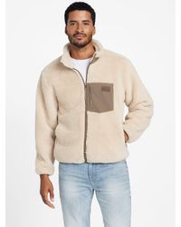 Guess - Ron Sherpa Jacket - Lyst