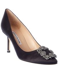 Manolo Blahnik - Hangisi 70 Satin Pump - Lyst