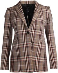 Theory - Power Bexley Plaid Blazer - Lyst