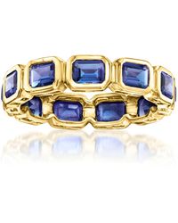 RS Pure - By Ross-Simons Lab-Grown Sapphire Eternity Band - Lyst