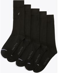 Nautica - Solid Ribbed Dress Socks, 5-pack - Lyst