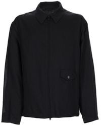 Our Legacy - Solid Shirt Collar Jacket - Lyst