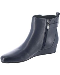 Easy Spirit - Leather Pointed Toe Booties - Lyst