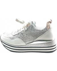 Exe' - Lace Up Low Wedge Platform Fashion Sneaker - Lyst