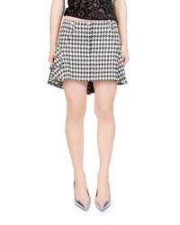Priscavera - Stretch Wool Ruffle Mini Skirt - Lyst