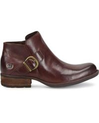 Born - Kace Leather Booties - Lyst