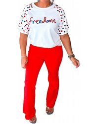 Jadyk - Let Freedom Ring Sequin Sleeve Top - Lyst