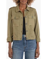 Kut From The Kloth - Rosalyn Twill Trucker Jacket - Lyst
