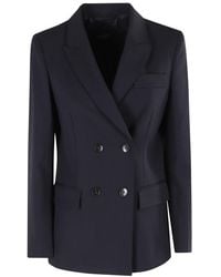 Seventy - Double-Breasted Tailored Jacket With Classic Lapel - Lyst