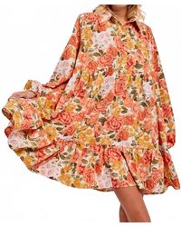Bibi - Fall Shirt Long Sleeve Dress - Lyst