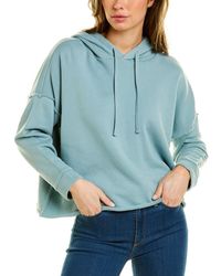 Eileen Fisher Hooded Cropped Top - Blue