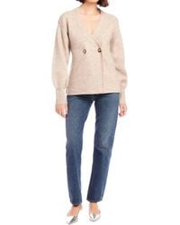 Fifteen Twenty - Lucy Longsleeve V-Neck Cardigan - Lyst