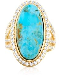 Ross-Simons - Mosaic Kingman And Topaz Ring - Lyst
