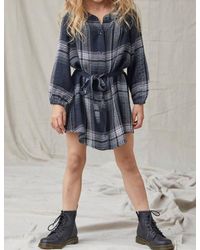 Bella Dahl - Girl's Smocked Plaid Shirt Dress - Lyst