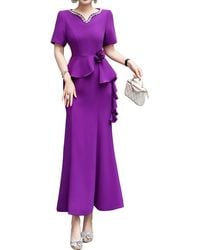 BRC By BURRYCO - Short Sleeve Maxi Dress - Lyst