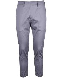 Michael Coal - Polished Slim-Fit Stretch Cotton Trousers - Lyst