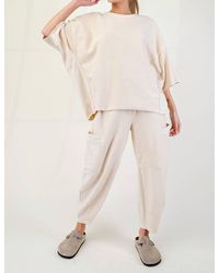 Easel - Upside Down Terry Knit Pants - Lyst