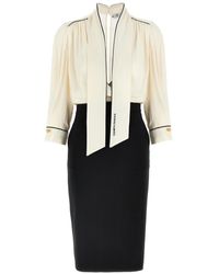 Elisabetta Franchi - Two-Piece Dress With Removable Georgette Shirt - Lyst