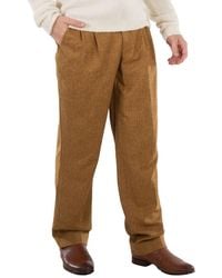 VTMNTS - Caramel Barcode Monogram Tailored Wool Pants - Lyst