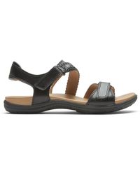 Cobb Hill - Rubey Braid Leather Ankle Strap Flat Sandals - Lyst