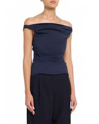 Jonathan Simkhai - Maisel Cotton Draped Top - Lyst