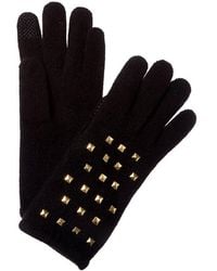 Portolano - Studs Cashmere Tech Gloves - Lyst