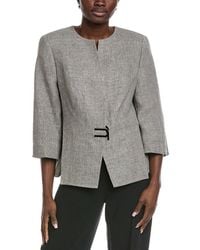 Akris - Anais Linen & Wool-Blend Jacket - Lyst