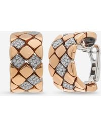 Piero Milano - 18k Gold Diamond, Huggie Earrings - Lyst