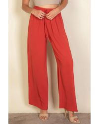 TRUEDAMES - Drawstring Waist Wide Leg Minimalist Pants - Lyst