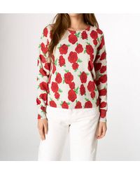J. Society - Rose Print Pullover Cardigan - Lyst