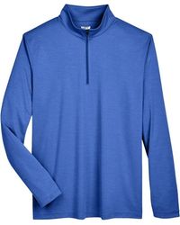 Team 365 - Zone Sonic Heather Performance Quarter-Zip Pullover - Lyst