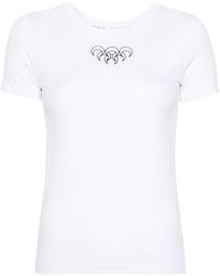 Marine Serre - Logo Cotton T-Shirt - Lyst