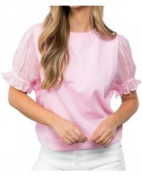 Thml - Short Sleeve French Terry Top - Lyst