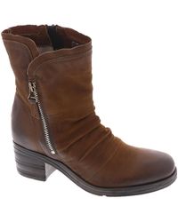 Miz Mooz - Serene Leather Round Toe Ankle Boots - Lyst