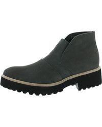 All Black - Nu Banded Suede Lug Sole Ankle Boots - Lyst