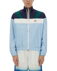 CASABLANCA - Pinstripe Laurel" Track Jacket - Lyst