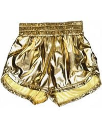 Belle Cher - Metallic Athletic Fit Short - Lyst