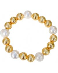 Gaby & Grace - Pearl And Bead Bracelet - Lyst